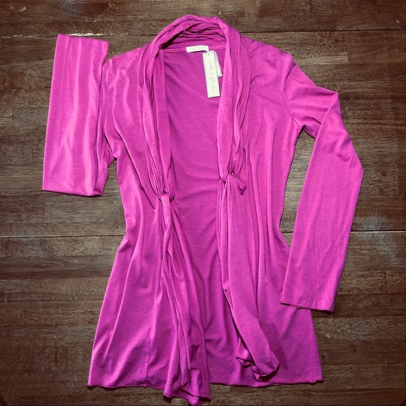 Mod O Doc NWT Women’s Casual Elegance Pink Cardigan S - Picture 5 of 8